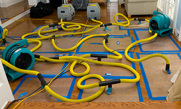 Professional Sewage Cleanup technician working in Castell, TX